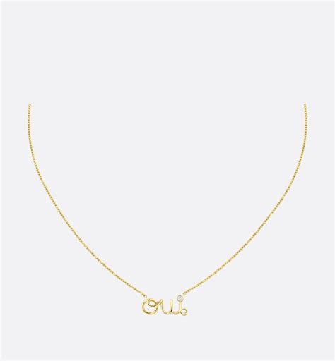 oui dior necklace|dior oui necklace.